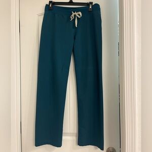 FIGS Livingston pants. Size small. Caribbean blue